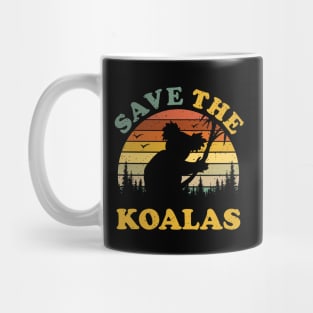 Save The Koalas Vintage Mug